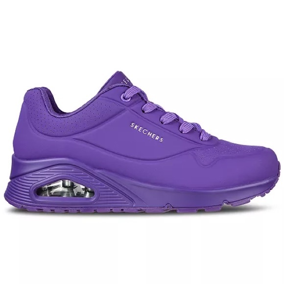SKECHERS PURPLE CASUAL SNEAKERS - Picture 2 of 6
